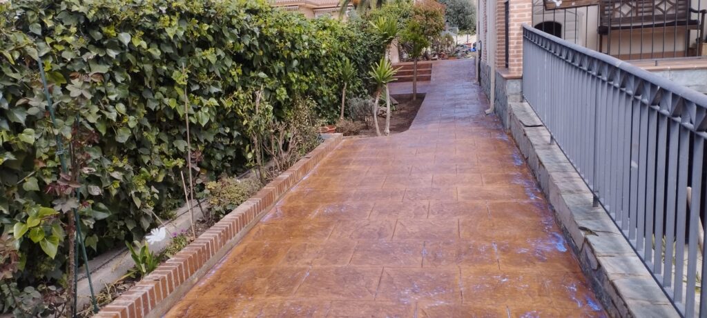 HormigÃ³n Impreso FM MuÃ±oz - Suelo decorativo exterior proyecto 33
